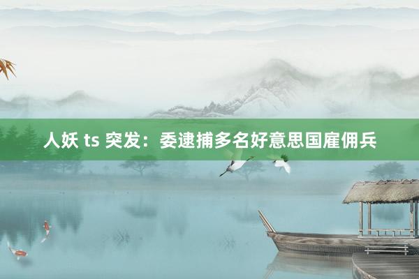   人妖 ts 突发：委逮捕多名好意思国雇佣兵