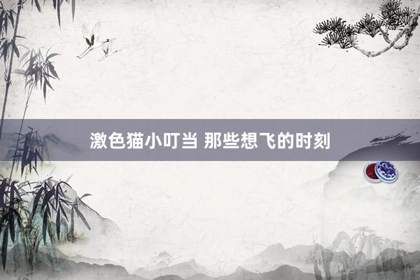   激色猫小叮当 那些想飞的时刻