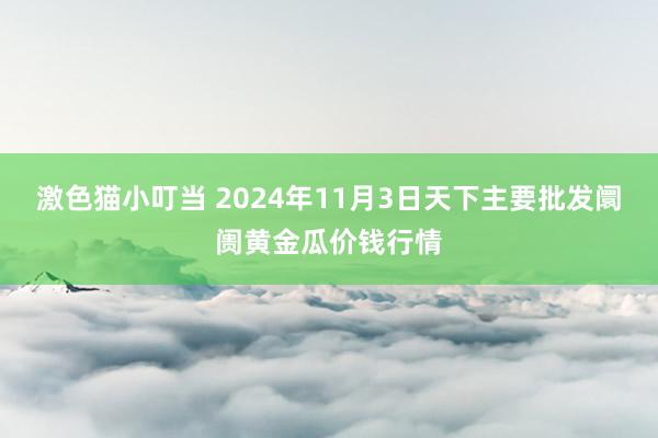   激色猫小叮当 2024年11月3日天下主要批发阛阓黄金瓜价钱行情