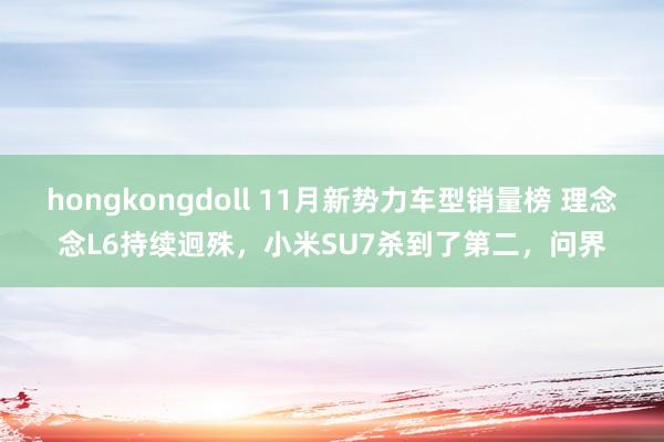   hongkongdoll 11月新势力车型销量榜 理念念L6持续迥殊，小米SU7杀到了第二，问界