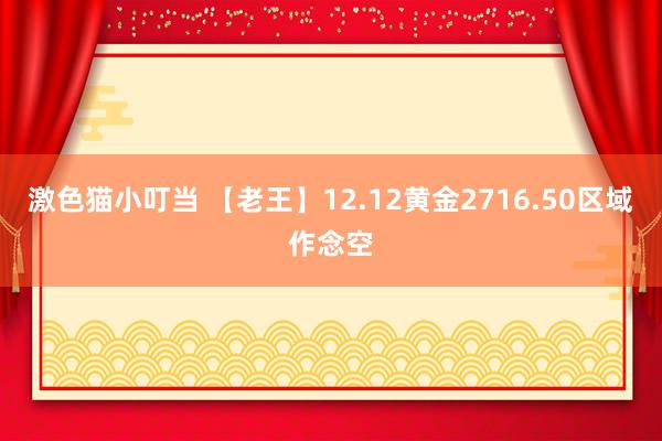   激色猫小叮当 【老王】12.12黄金2716.50区域作念空