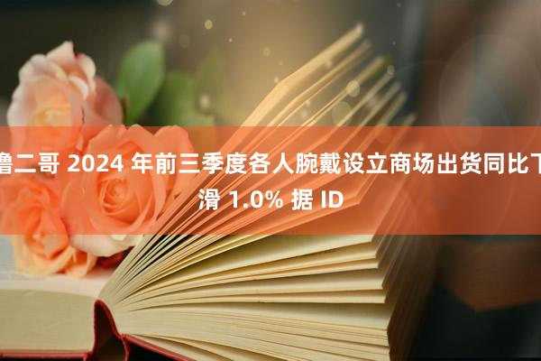   撸二哥 2024 年前三季度各人腕戴设立商场出货同比下滑 1.0% 据 ID
