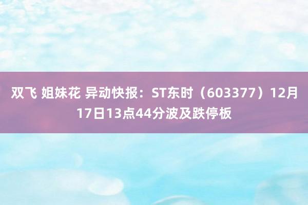   双飞 姐妹花 异动快报：ST东时（603377）12月17日13点44分波及跌停板