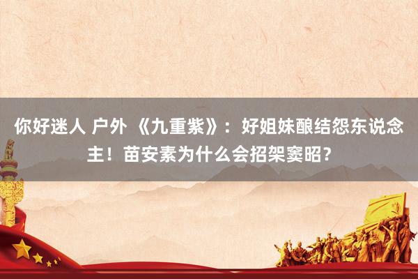   你好迷人 户外 《九重紫》：好姐妹酿结怨东说念主！苗安素为什么会招架窦昭？
