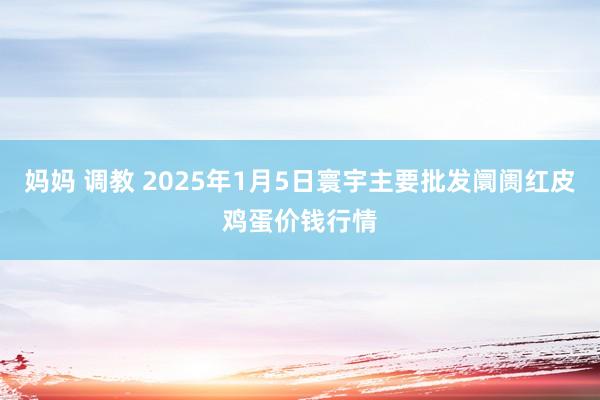  妈妈 调教 2025年1月5日寰宇主要批发阛阓红皮鸡蛋价钱行情