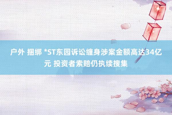   户外 捆绑 *ST东园诉讼缠身涉案金额高达34亿元 投资者索赔仍执续搜集
