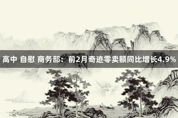   高中 自慰 商务部：前2月奇迹零卖额同比增长4.9%
