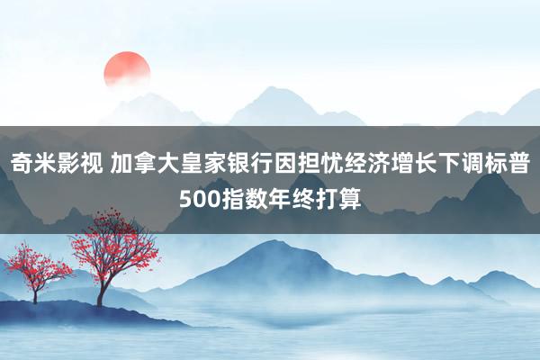   奇米影视 加拿大皇家银行因担忧经济增长下调标普500指数年终打算
