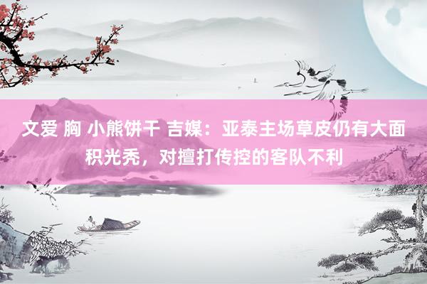   文爱 胸 小熊饼干 吉媒：亚泰主场草皮仍有大面积光秃，对擅打传控的客队不利