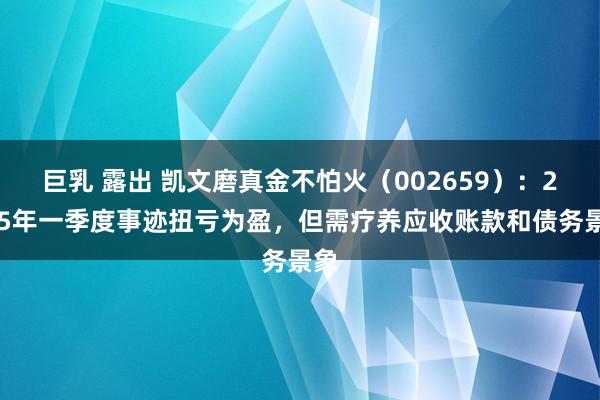   巨乳 露出 凯文磨真金不怕火（002659）：2025年一季度事迹扭亏为盈，但需疗养应收账款和债务景象
